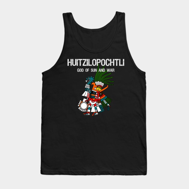 Huitzilopochtli God Of Sun And War Tank Top by Styr Designs